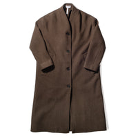 Apiece Apart Safaa High Neck Coat in Dark Olive