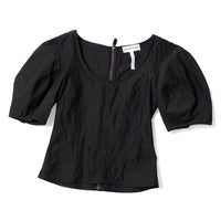 Apiece Apart Scoop Neck Lina Top in Black
