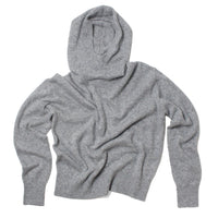 Apiece Apart Softest Tissue Weight Snoody Hood in Heather Grey