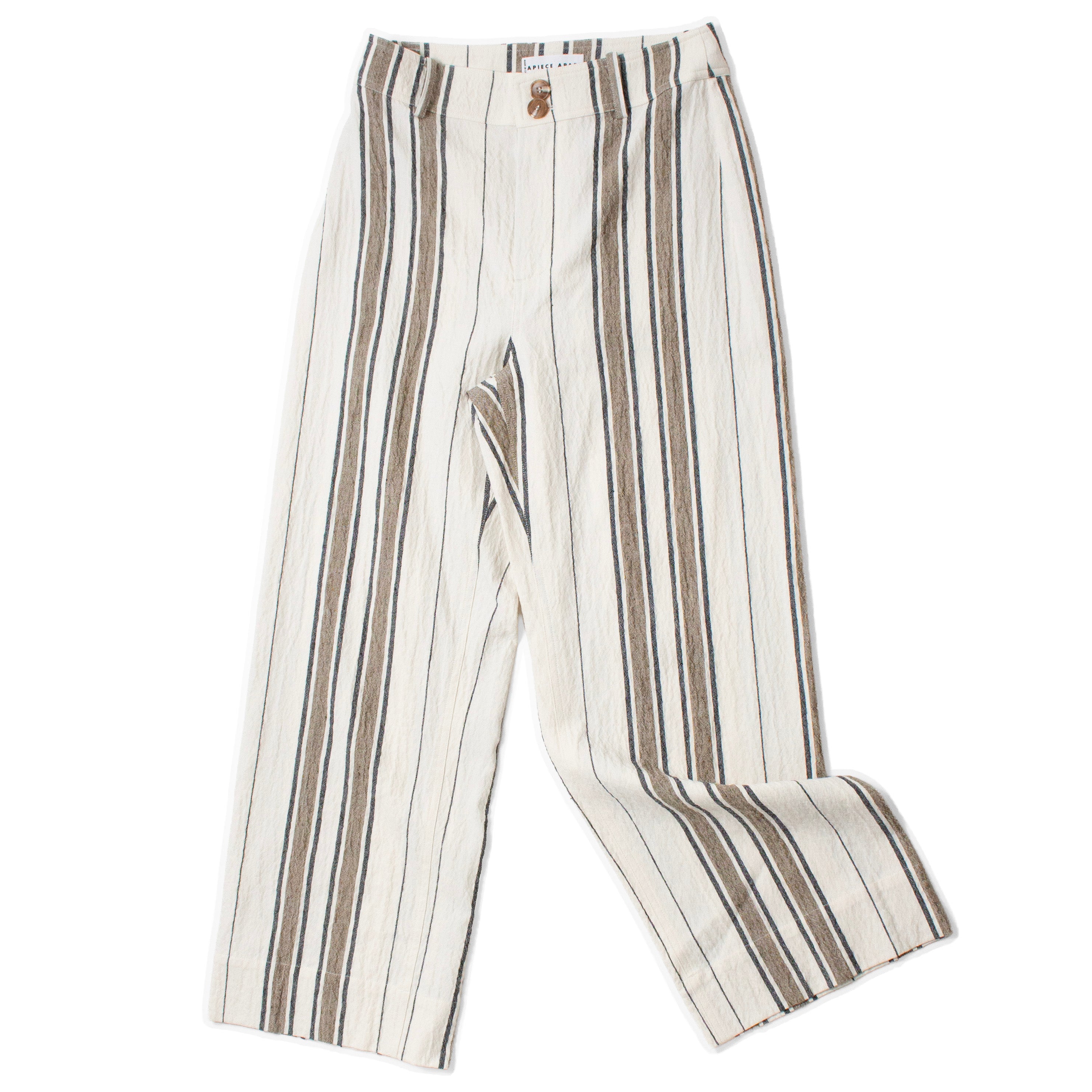 Apiece Apart Stripe Merida Pant in Affogato Stripe – JUDITH