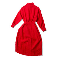 Apiece Apart Alessandra Sarong Shirt Dress in Racing Red