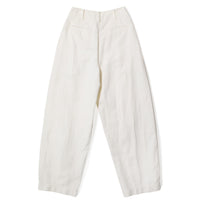 Apiece Apart Bari Cropped Trouser in Cream