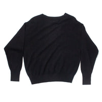 Apiece Apart Softest Silk Cashmere V-Neck in Black