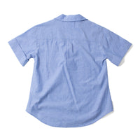 Apiece Apart Valenti Button Up in Microstripe Blue & Cream