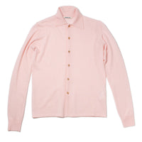 Auralee High Gauge Soft Cashmere Cardigan in Light Pink