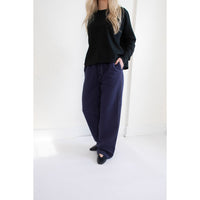 Studio Nicholson Loop Long Sleeve T-Shirt in Black