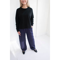 Studio Nicholson Loop Long Sleeve T-Shirt in Black