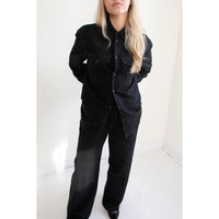 Studio Nicholson Louro Shirt in Black Grape