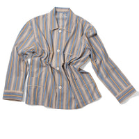 Baserange Carte Shirt in Grid Stripe