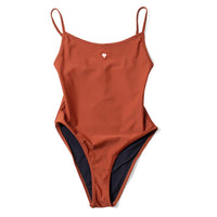 Baserange Heart Swim Body in Marocco Brown