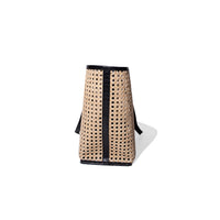 Bembien Margot Plage Tote in Black Rattan
