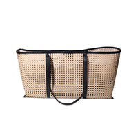 Bembien Margot Plage Tote in Black Rattan