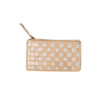 Bembien Odin Card Case in Caramel x Cream Check