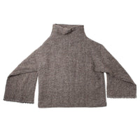 Black Crane Alpaca Tube Top in Beige