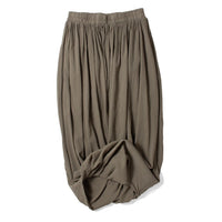 Black Crane Greek Column Skirt in Cement