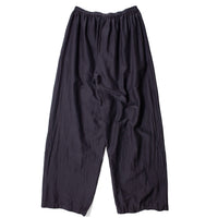 Black Crane Straight Pants in Faded Black