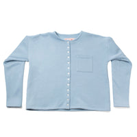 Carleen Drop Shoulder Cardigan in Sky