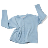 Carleen Drop Shoulder Cardigan in Sky