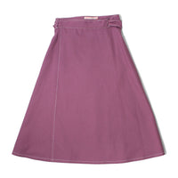 Carleen Louise Wrap Skirt in Mauve Canvas