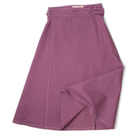 Carleen Louise Wrap Skirt in Mauve Canvas