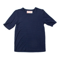Carleen Siren Tee in Black/Navy Novelty