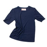 Carleen Siren Tee in Black/Navy Novelty