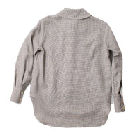 Caron Callahan Carissa Shirt in Brown Micro Houndstooth