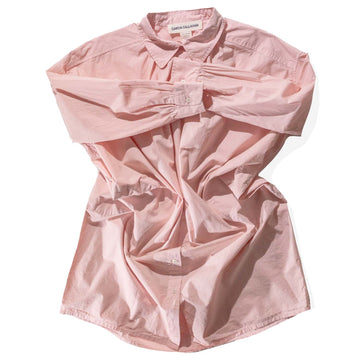 Caron Callahan Maria Shirtdress in Pink Poplin