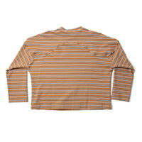 Caron Callahan Milo Top in Multi Brown Pink Jersey Stripe