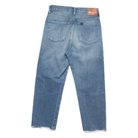 Chimala 13.5oz Selvedge Denim Wide Tapered Cut in Used Light