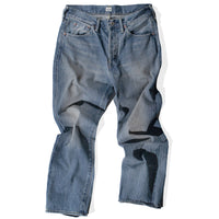 Chimala 13.5oz Selvedge Denim Used Ankle Cut in Medium Vintage