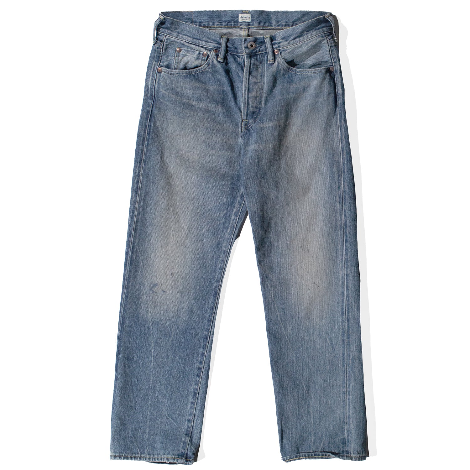 【chimala/チマラ】 DENIM USED ANKLECUT 32 Selvedge-Denim-Used-Ankle-Cut-