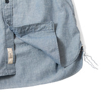 Dopple & Scent Chambray Work Shirt in Blue