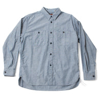 Dopple & Scent Chambray Work Shirt in Blue