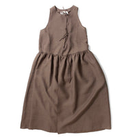 Eleph Anouk Bow Dress in Brown