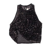 Eleph Marie Tank in Black Shine