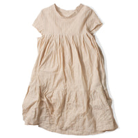 Eleph Mimi Dress Medium in Sand/Green