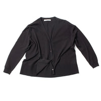 Evam Eva Cotton Cardigan in Sumi