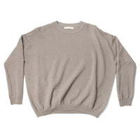 Evam Eva Cotton Paper Yarn Pullover in Otter Grey