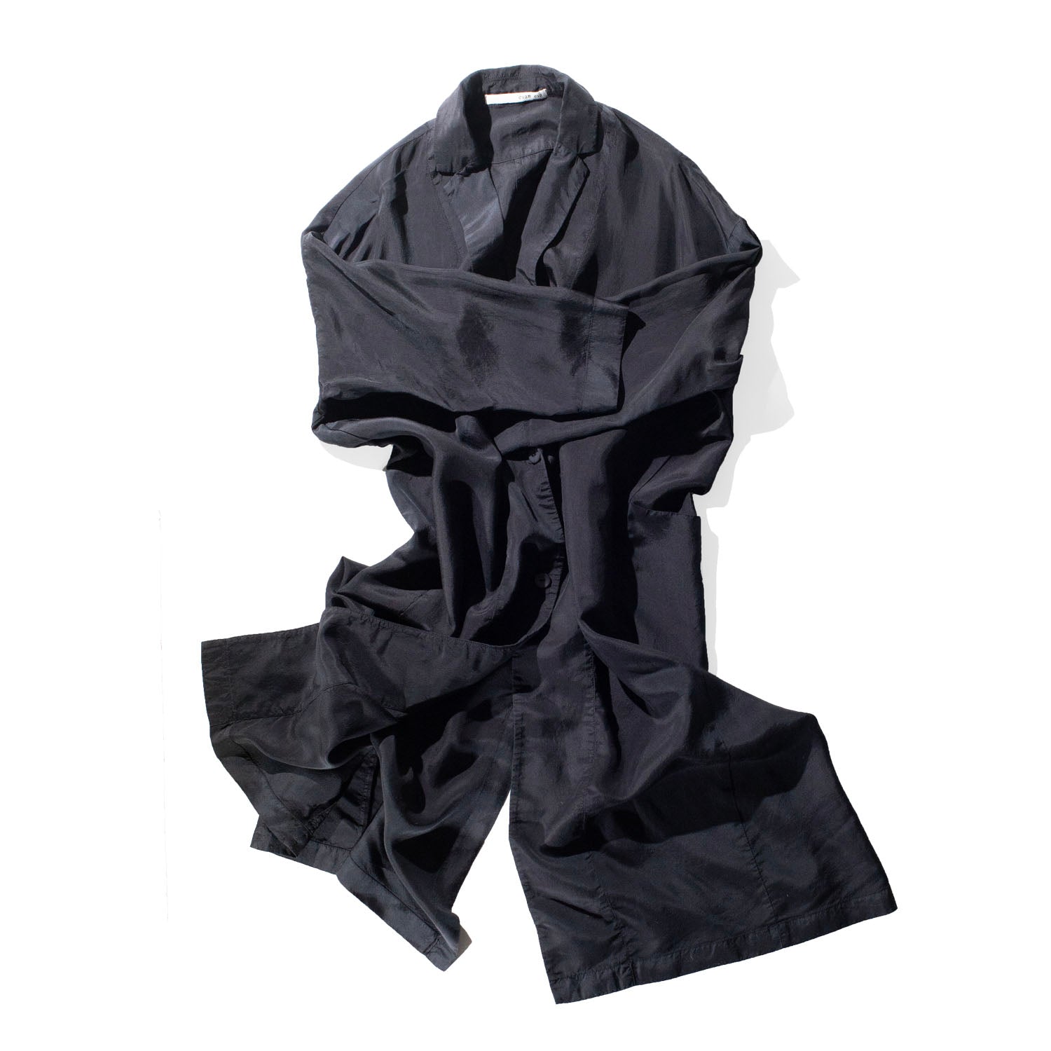 Evam Eva Cupro Silk Jacket in Sumi – JUDITH