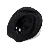 Evam Eva Raffia Hat in Black