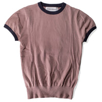 Extreme Cashmere Chloe T-Shirt in Clay/Navy