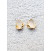 Fay Andrada Aleta Hoop in Gold Vermeil