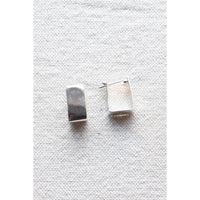 Fay Andrada Nuppi Medium Hoops in Silver