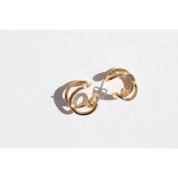 Fay Andrada Noin Hoops in Gold Vermeil
