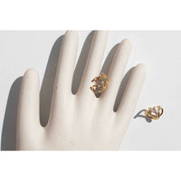 Fay Andrada Noin Hoops in Gold Vermeil