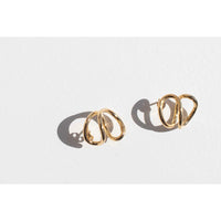 Fay Andrada Noin Hoops in Gold Vermeil