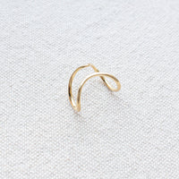 Fay Andrada Nokka Ear Cuff in Gold Vermeil