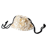 Flor Studio Sirena Bag in Mother of Pearl and Black Cording