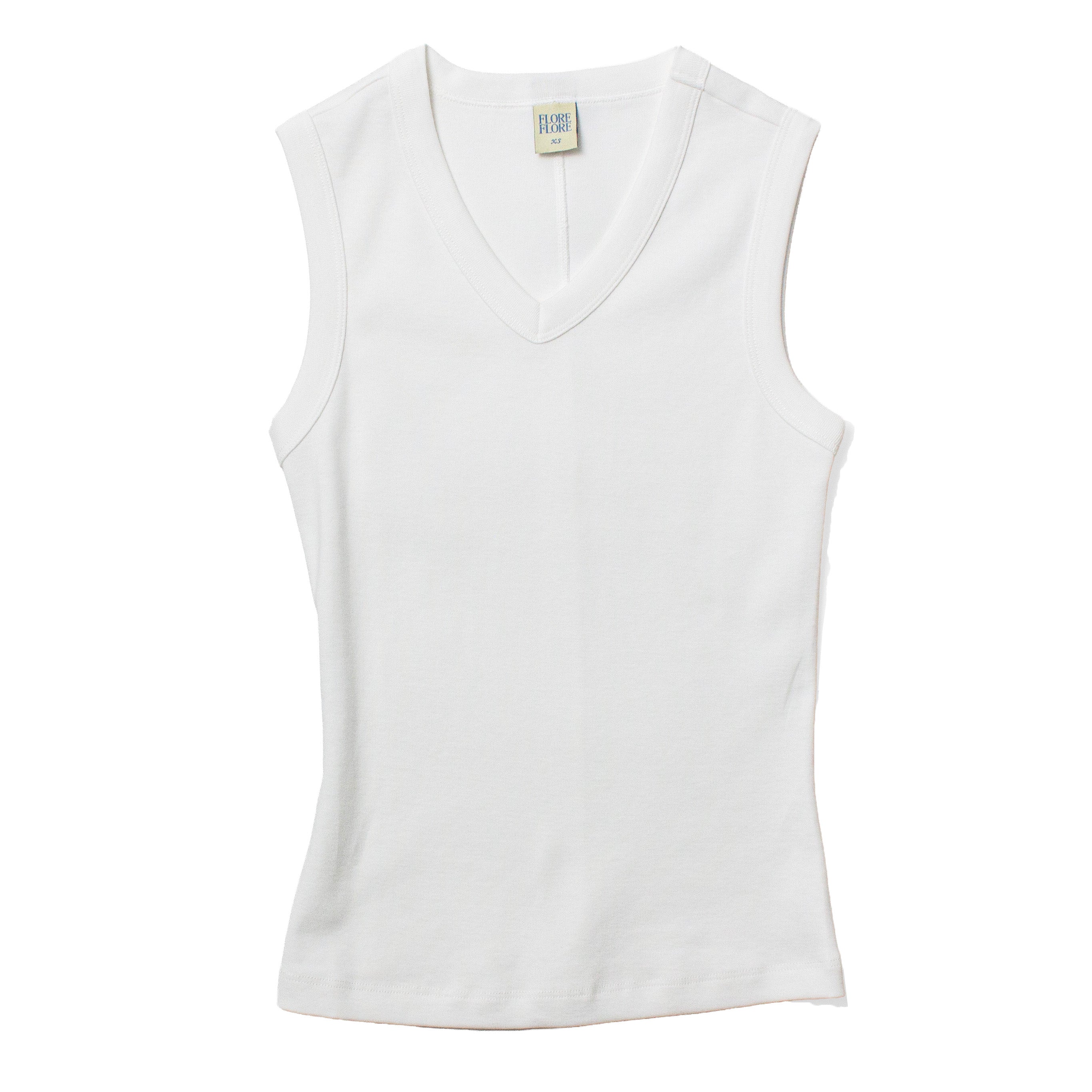 Flore Flore Jill Tank in White – JUDITH